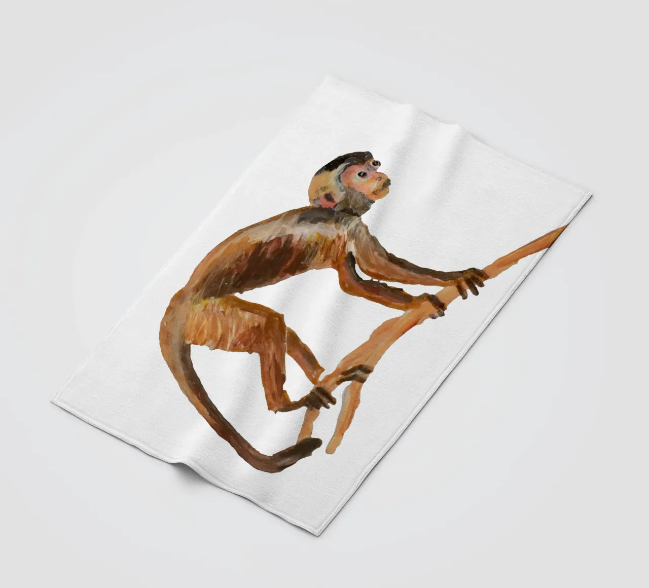 Monkey fleecedeken van Femke Zwaan