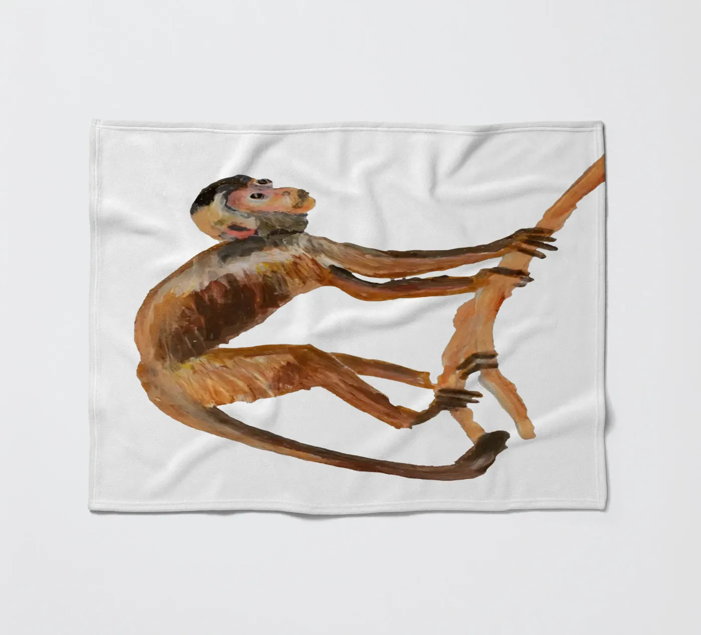 Monkey Fleecedecke von Femke Zwaan