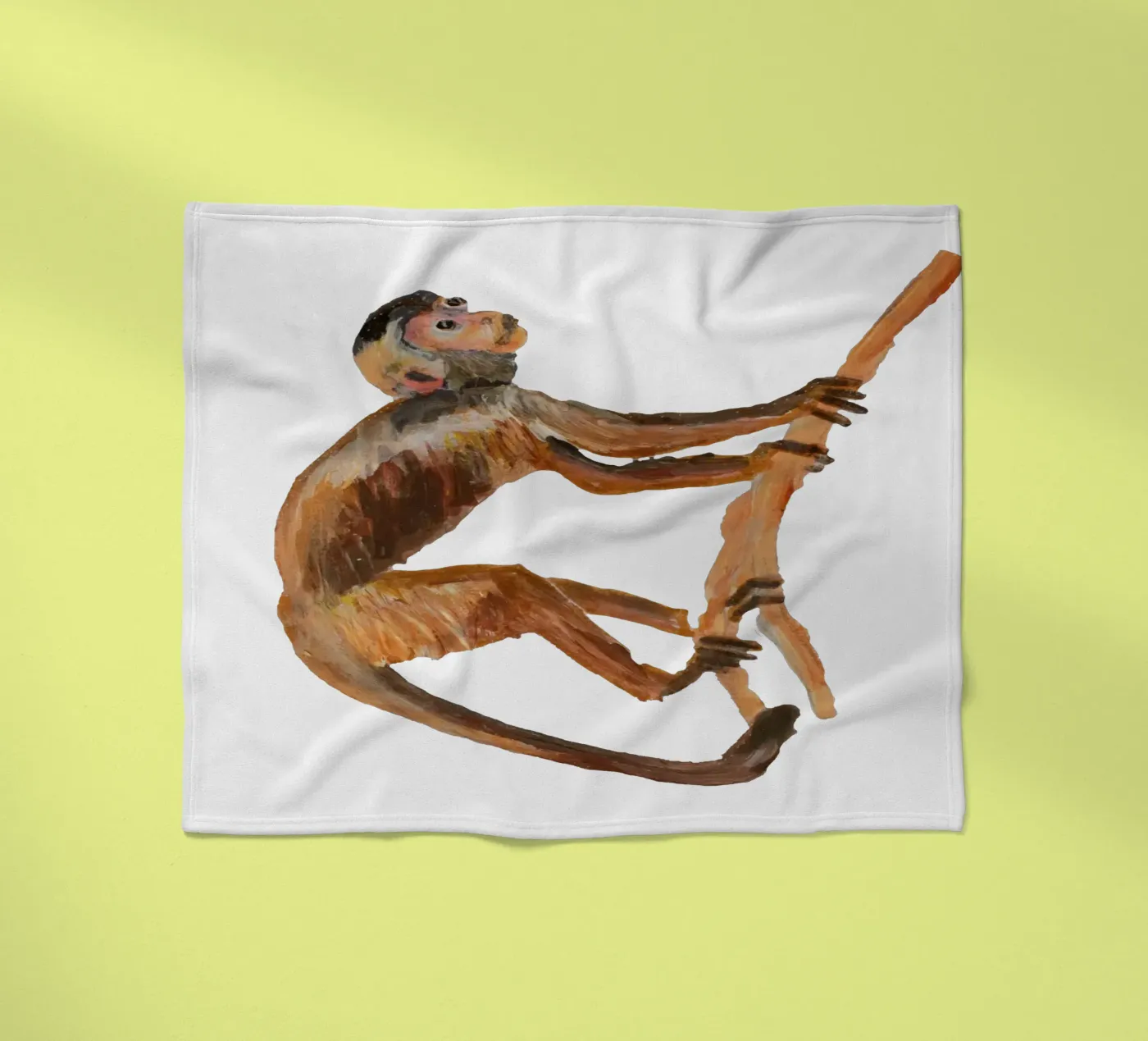 Monkey Fleecedecke von Femke Zwaan