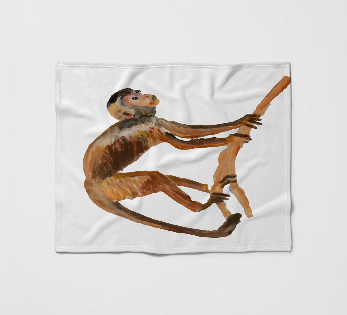 Monkey Fleecedecke von Femke Zwaan