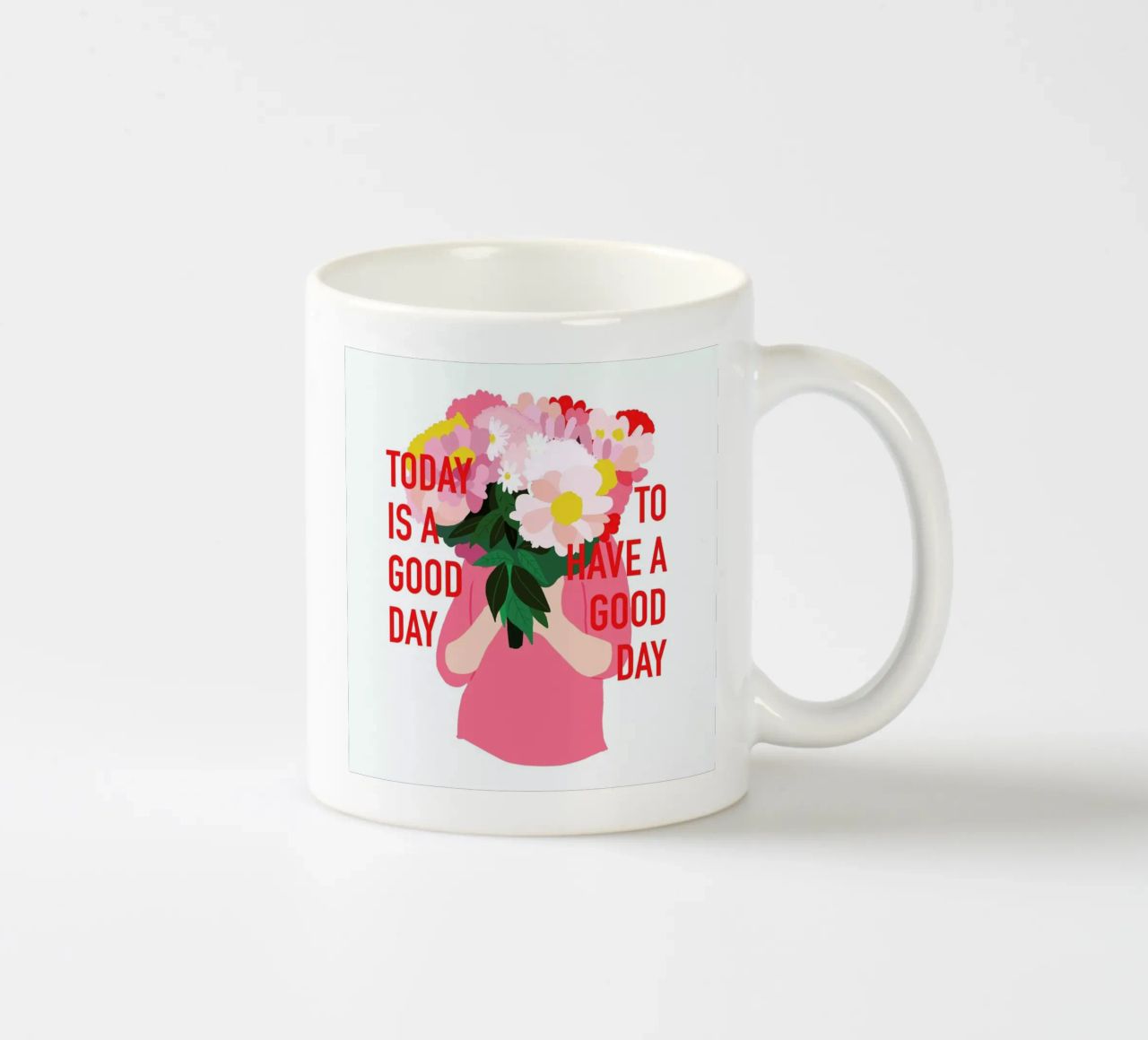 Today Is a Good Day tazza in ceramica da Céleste Wallaert