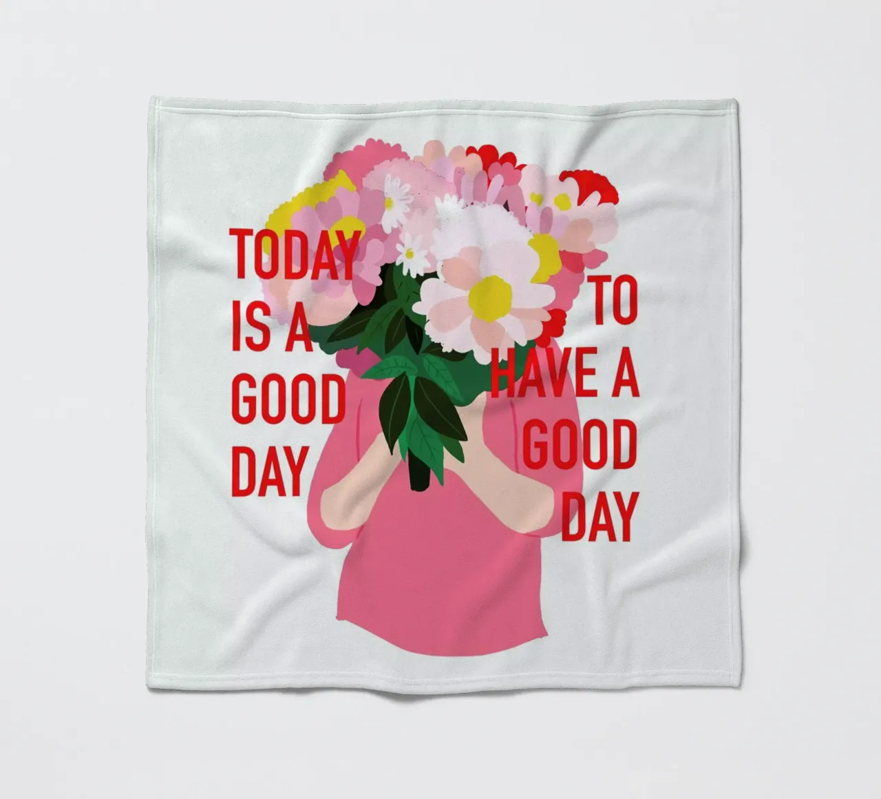 Today Is a Good Day coperta in pile da Céleste Wallaert