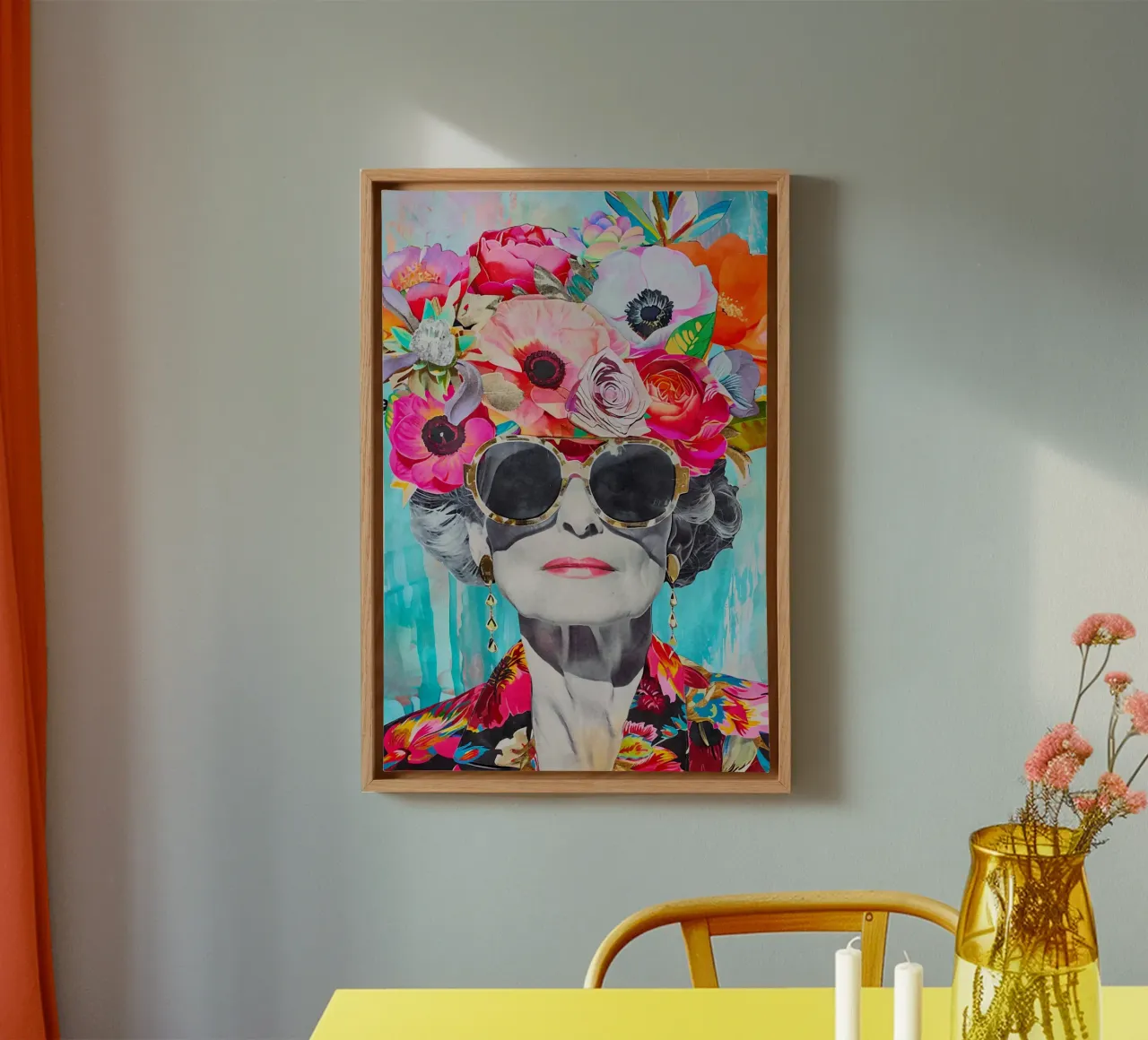 Grace And Style Ageless Attitude Portrait canvas with Floater frame by Andrea Haase Modern Home