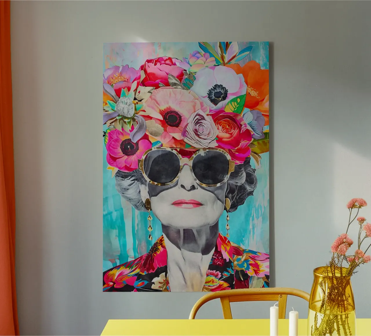 Grace And Style Ageless Attitude Portrait canvas with Floater frame by Andrea Haase Modern Home