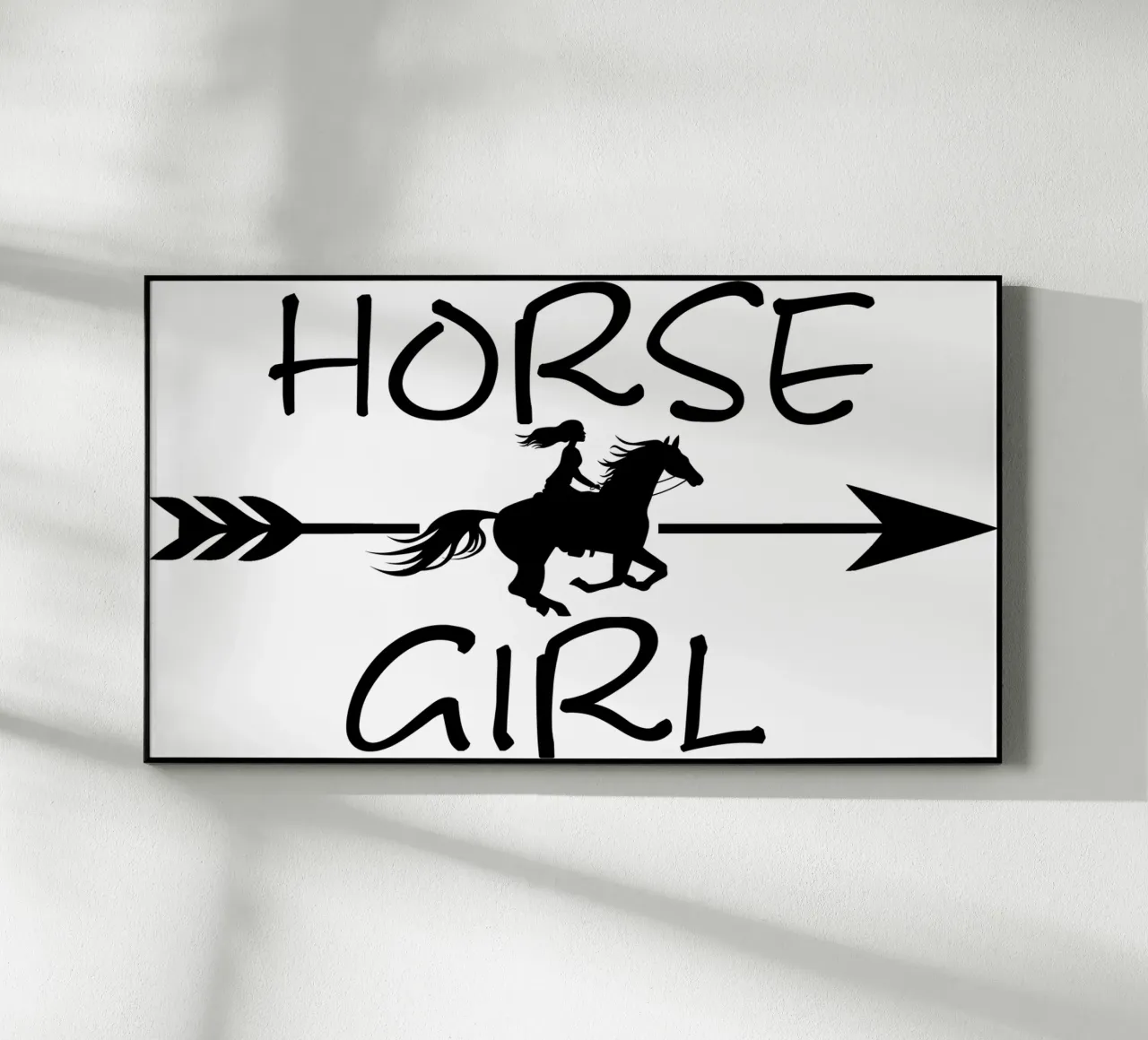 Ragazza cavallo plexiglass da Mohs