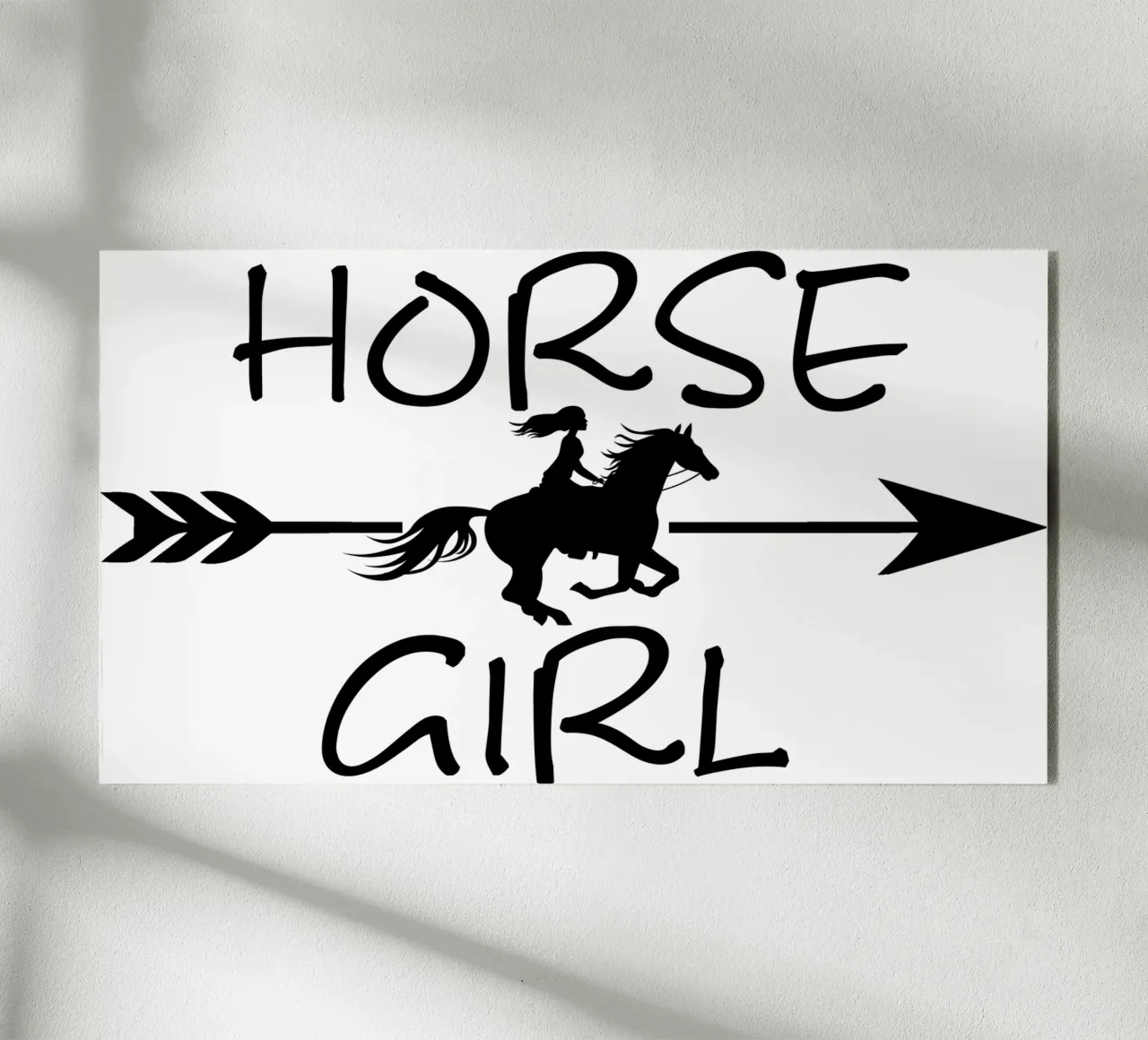 Ragazza cavallo plexiglass da Mohs