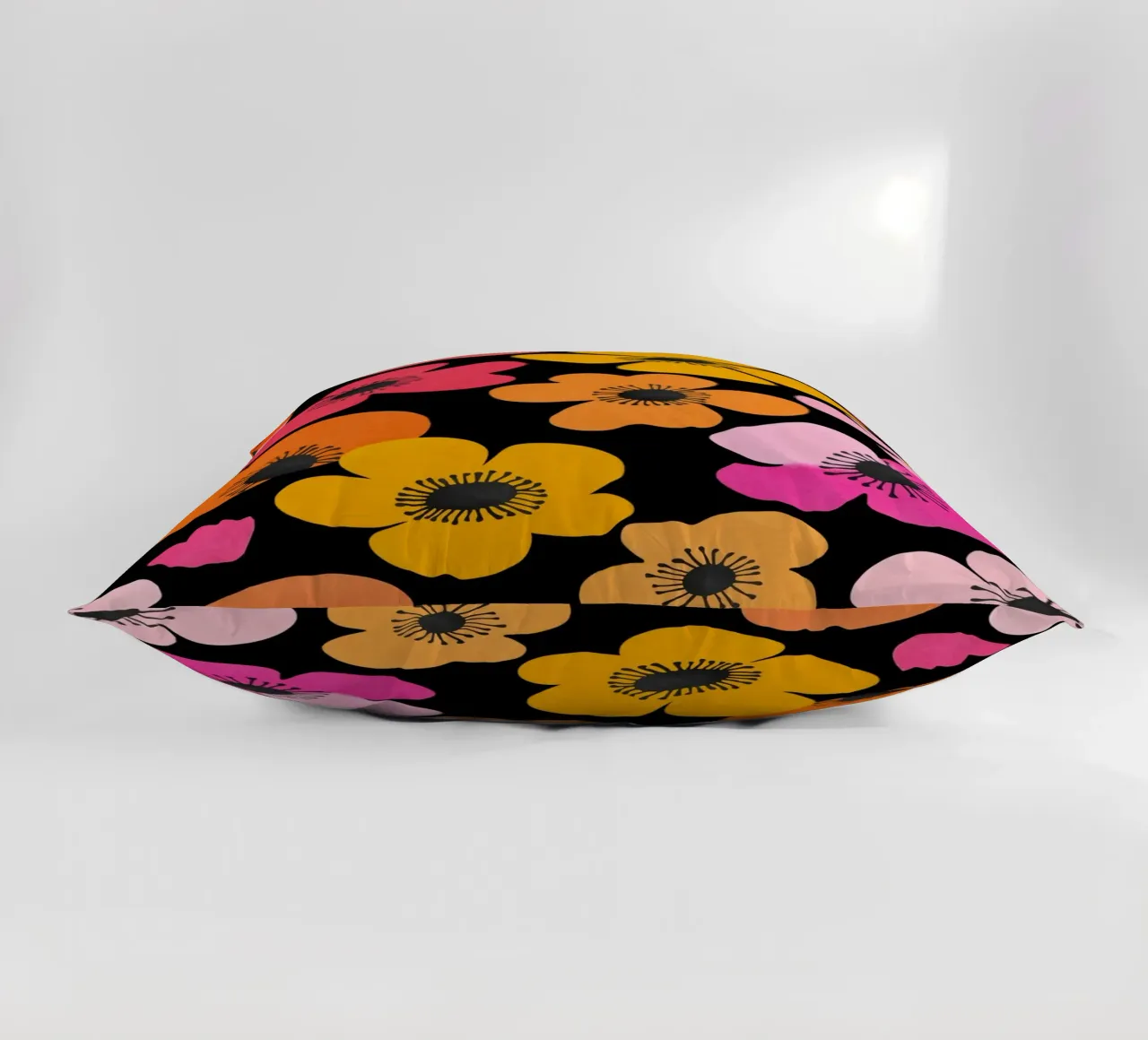 Midcentury Playful Botanica Bold Multicolor Retro Flowers Bl cuscino da Andrea Haase Modern Home