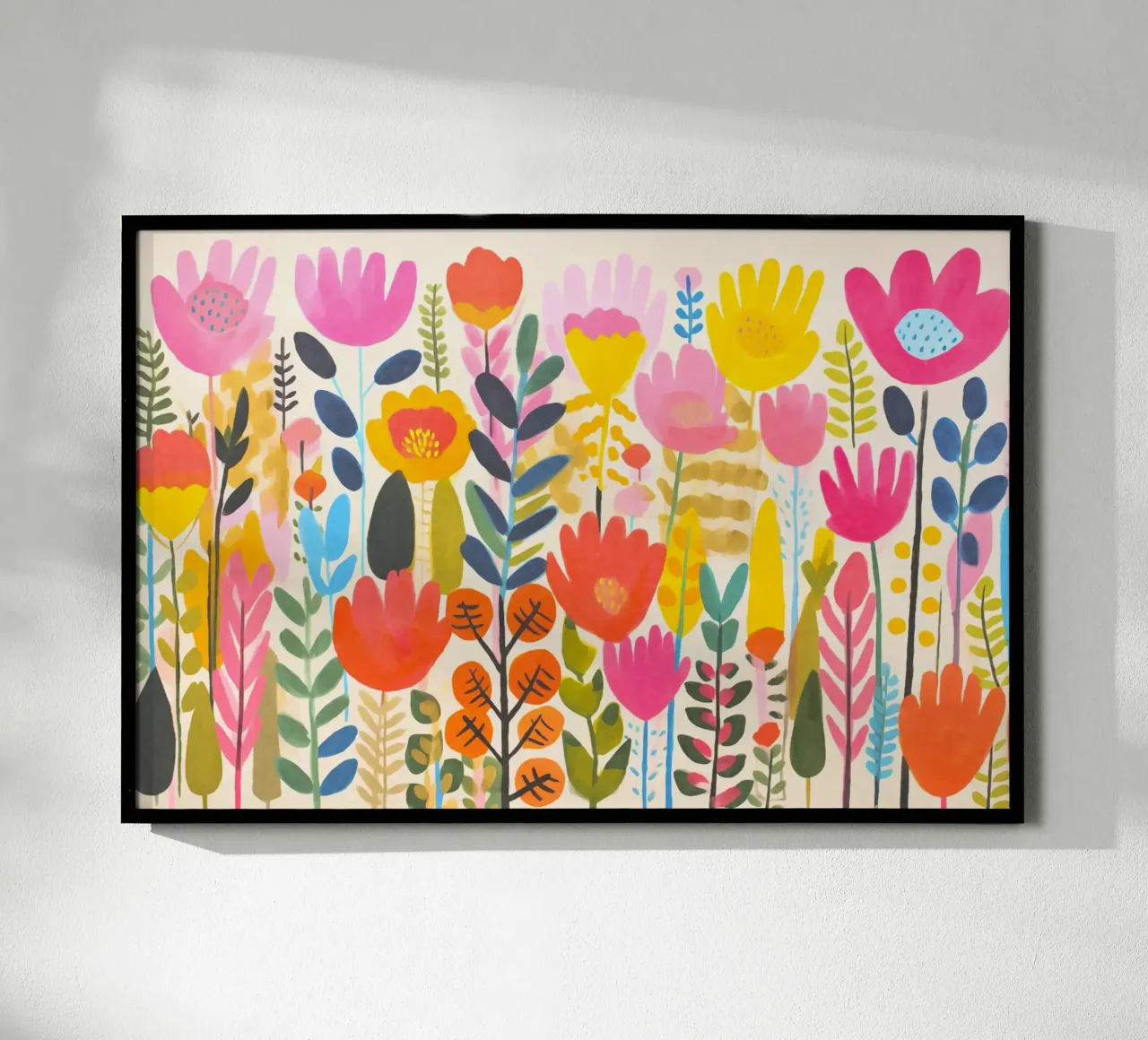 Prato fiorito di primavera poster con telaio in plastica da Andrea Haase Modern Home