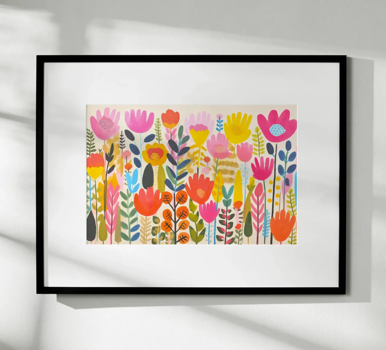 Prato fiorito di primavera poster con telaio in plastica da Andrea Haase Modern Home
