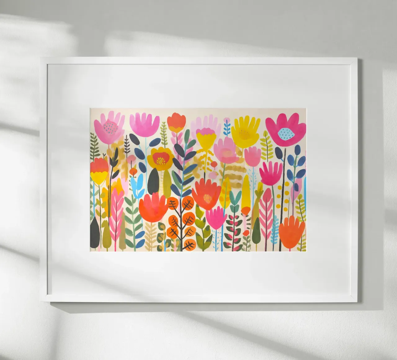 Prato fiorito di primavera poster con telaio in plastica da Andrea Haase Modern Home
