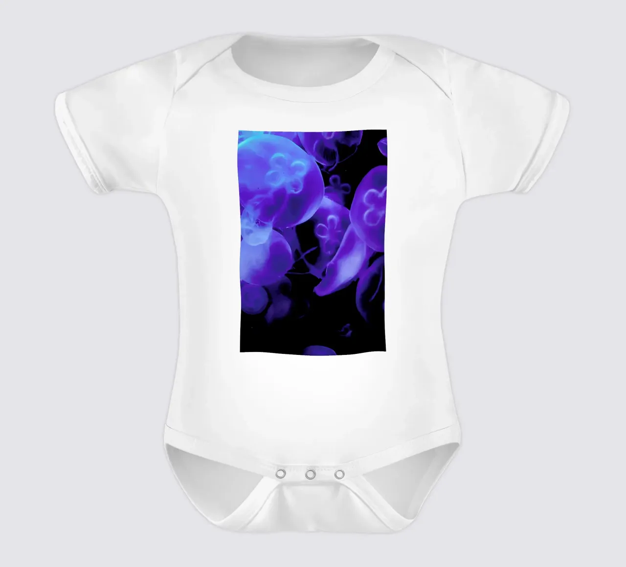 Blue Jellyfish body neonato maniche corte da Babett Schultze