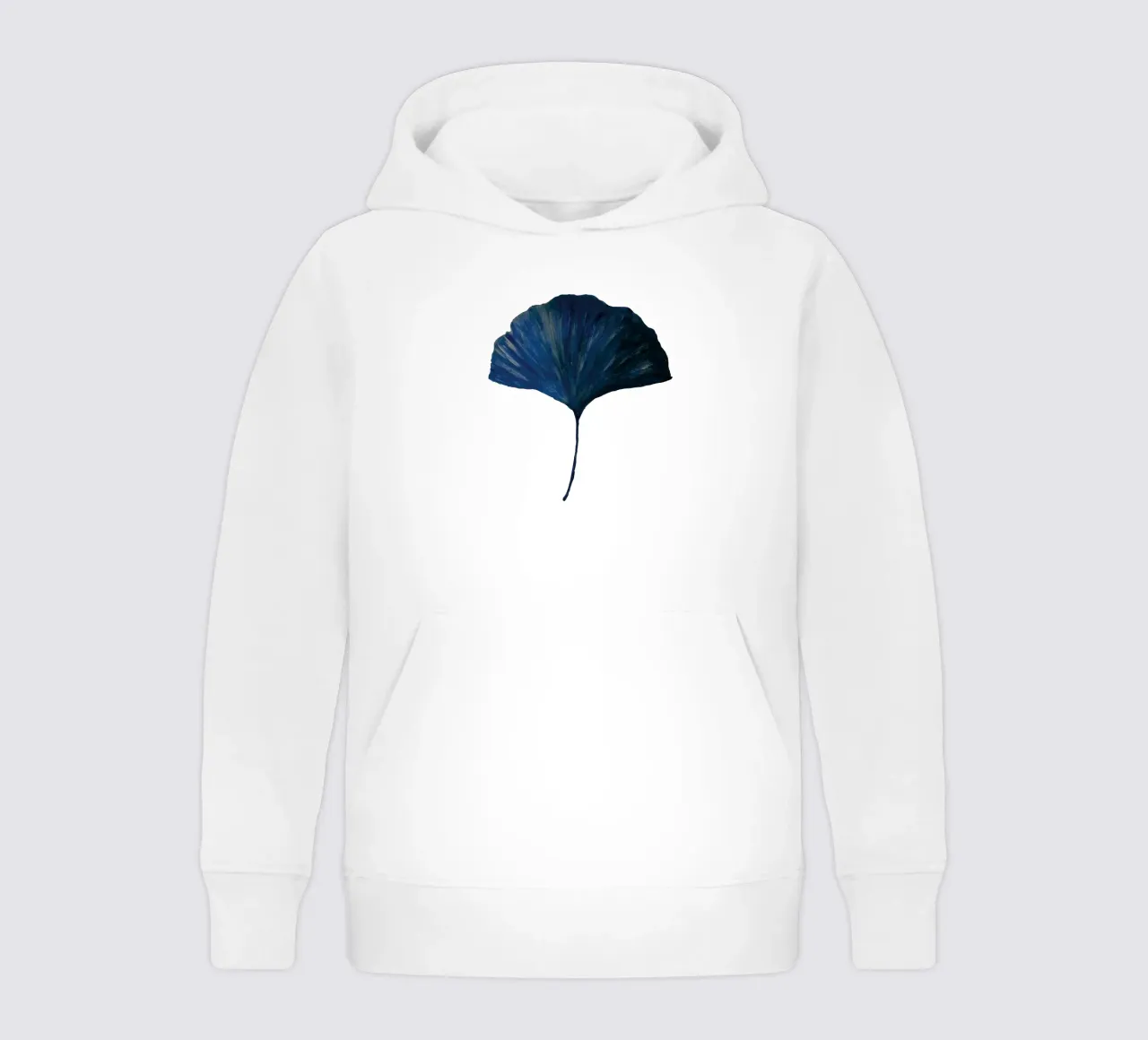 Ginkgo leave blue sudadera con capucha para niño de Femke Zwaan