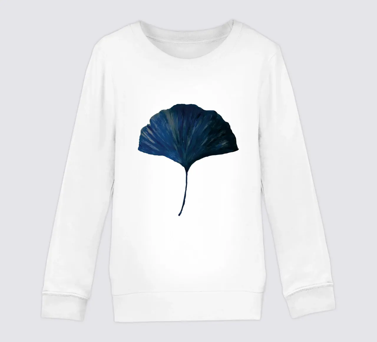 Ginkgo leave blue felpa bambino da Femke Zwaan