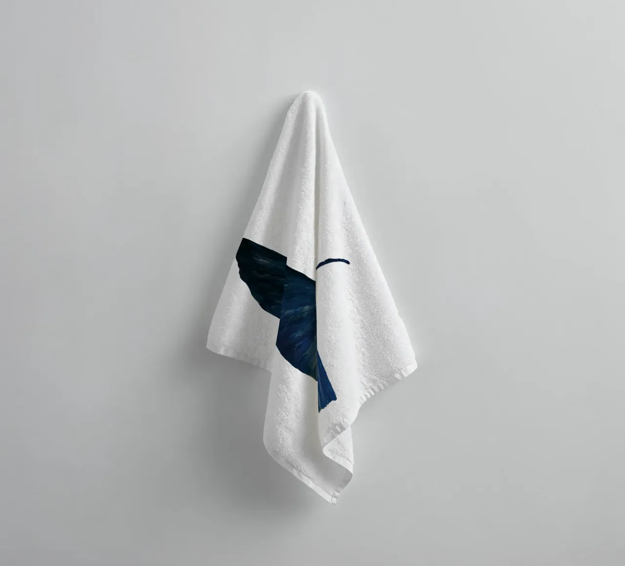 Ginkgo leave blue asciugamano da bagno da Femke Zwaan