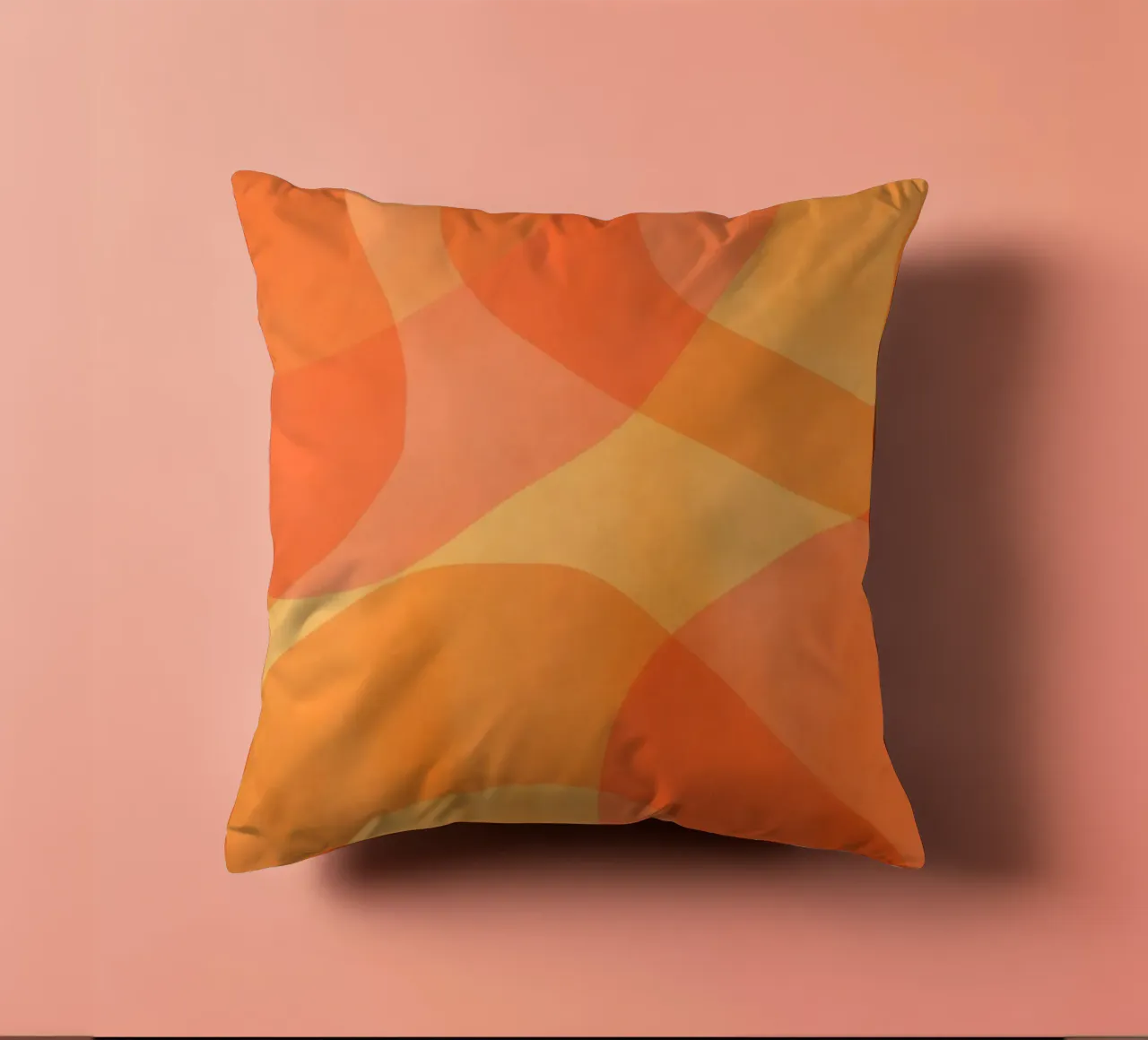Ambra Arancione Calendula Flusso astratto cuscino da Andrea Haase Modern Home