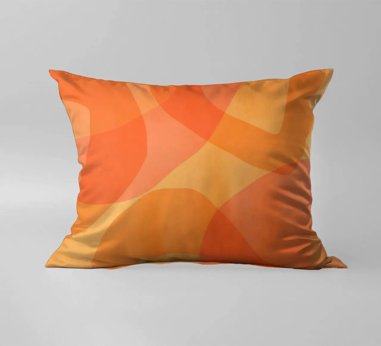 Ambra Arancione Calendula Flusso astratto cuscino da Andrea Haase Modern Home