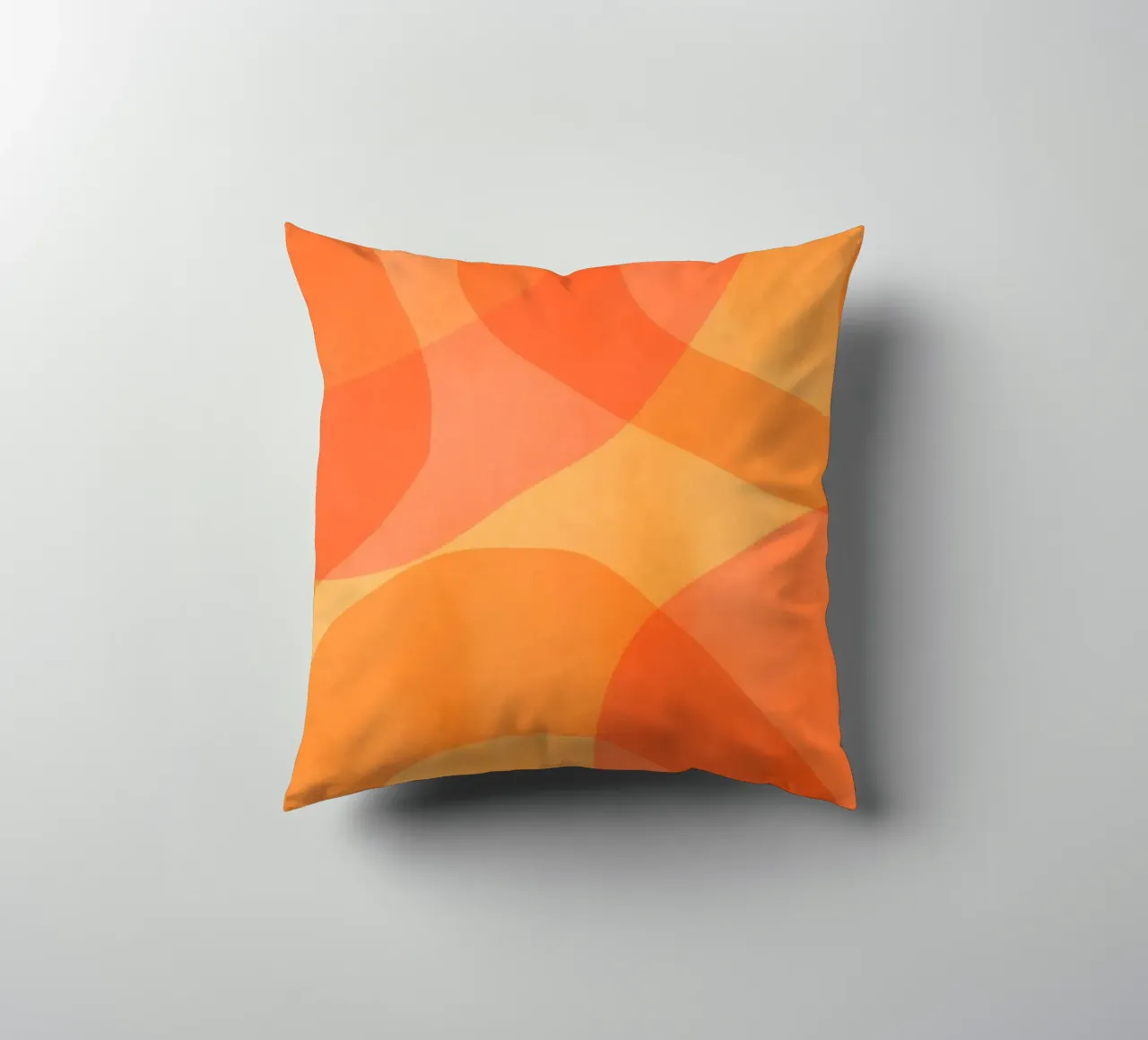 Ambra Arancione Calendula Flusso astratto cuscino da Andrea Haase Modern Home