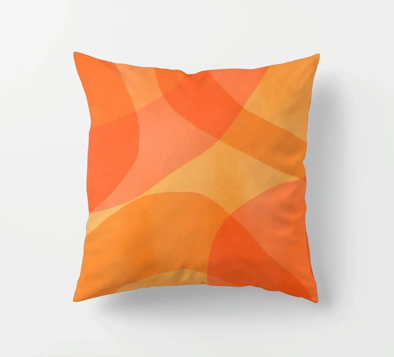 Ambra Arancione Calendula Flusso astratto cuscino da Andrea Haase Modern Home