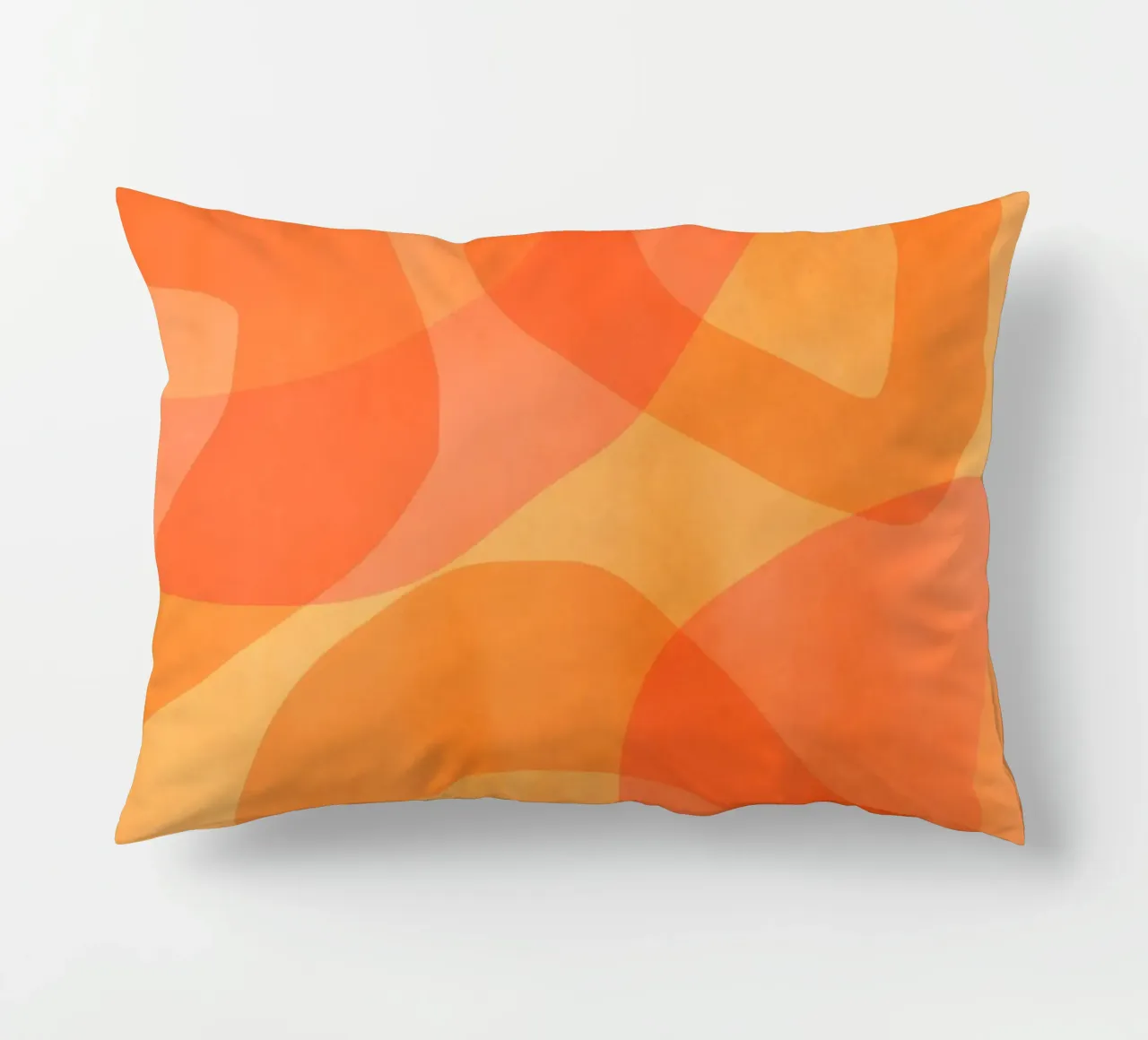 Ambra Arancione Calendula Flusso astratto cuscino da Andrea Haase Modern Home