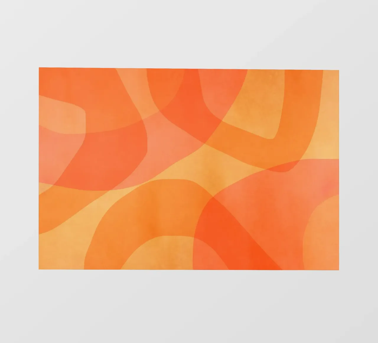 Ambra Arancione Calendula Flusso astratto pellicola backlit da Andrea Haase Modern Home