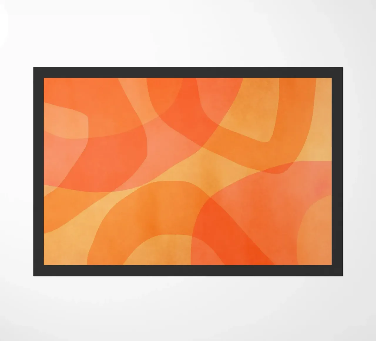 Ambra Arancione Calendula Flusso astratto zerbino da Andrea Haase Modern Home
