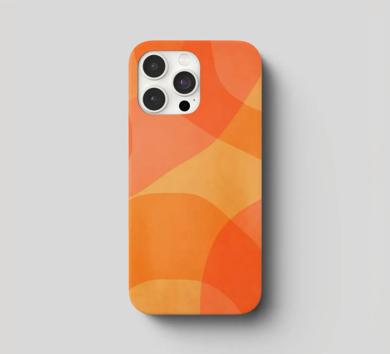 Amber Orange Marigold Abstract Flow iPhone Hülle von Andrea Haase Modern Home