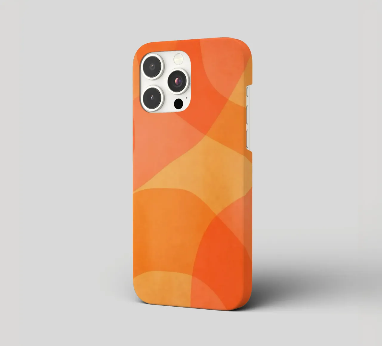 Amber Orange Marigold Abstract Flow iPhone Hülle von Andrea Haase Modern Home