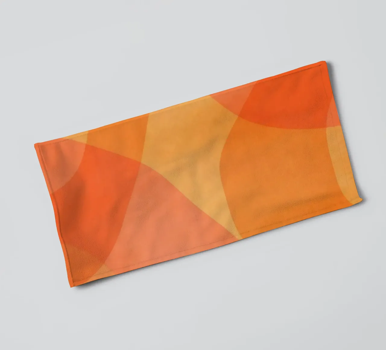 Amber Oranje Goudsbloem Abstract Flow badhanddoek van Andrea Haase Modern Home