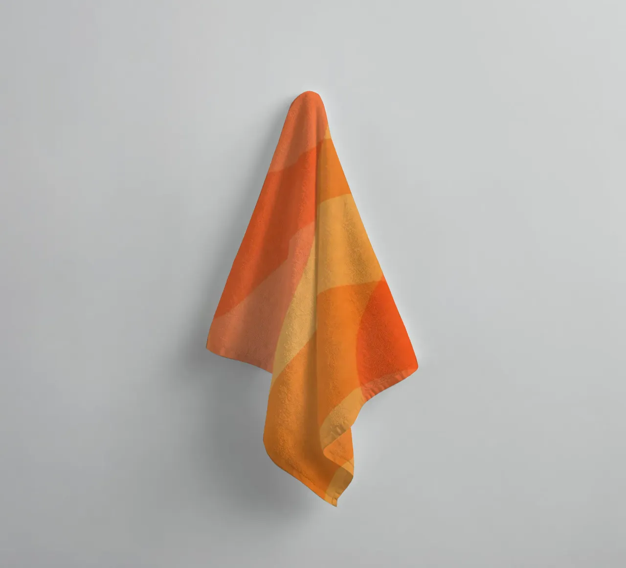 Amber Oranje Goudsbloem Abstract Flow badhanddoek van Andrea Haase Modern Home