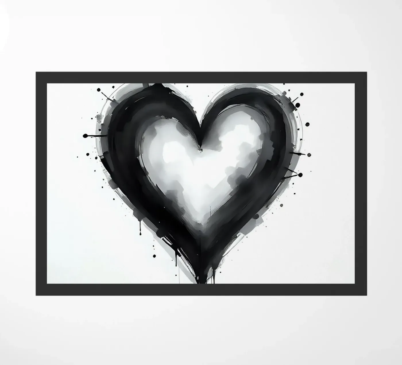 cuore_bianco_nero_1 zerbino da Pink- und LoveArt by LK
