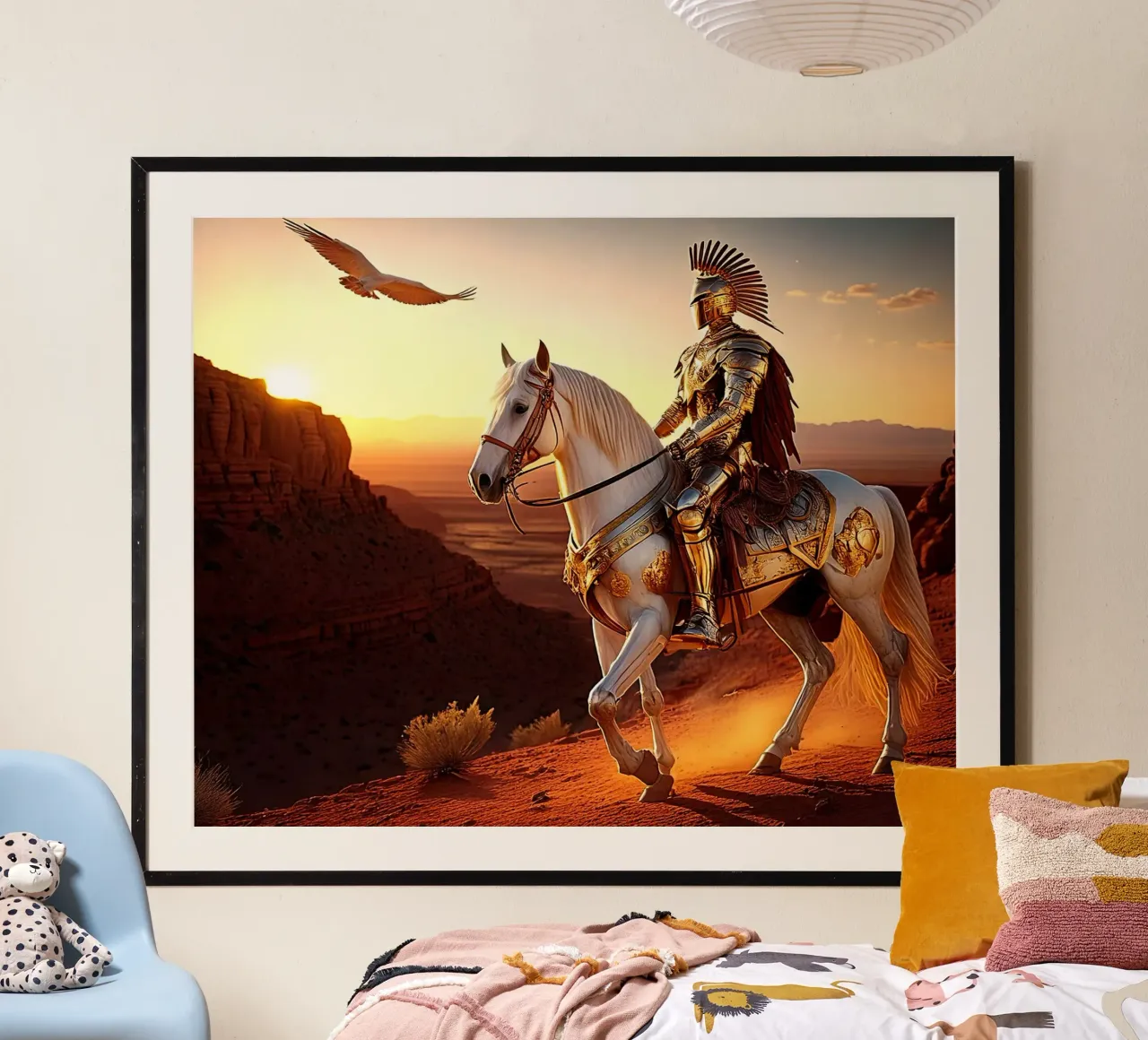 CAVALIERE SU UN CAVALLO BIANCO. carta hahnemühle da Thierry vobmann photography