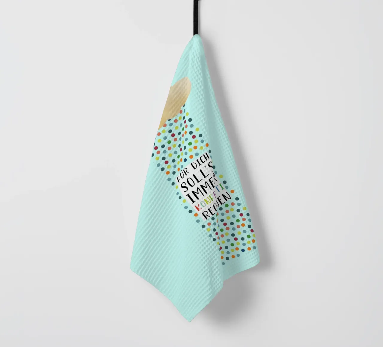 Konfettiregen tea towel by maramirage