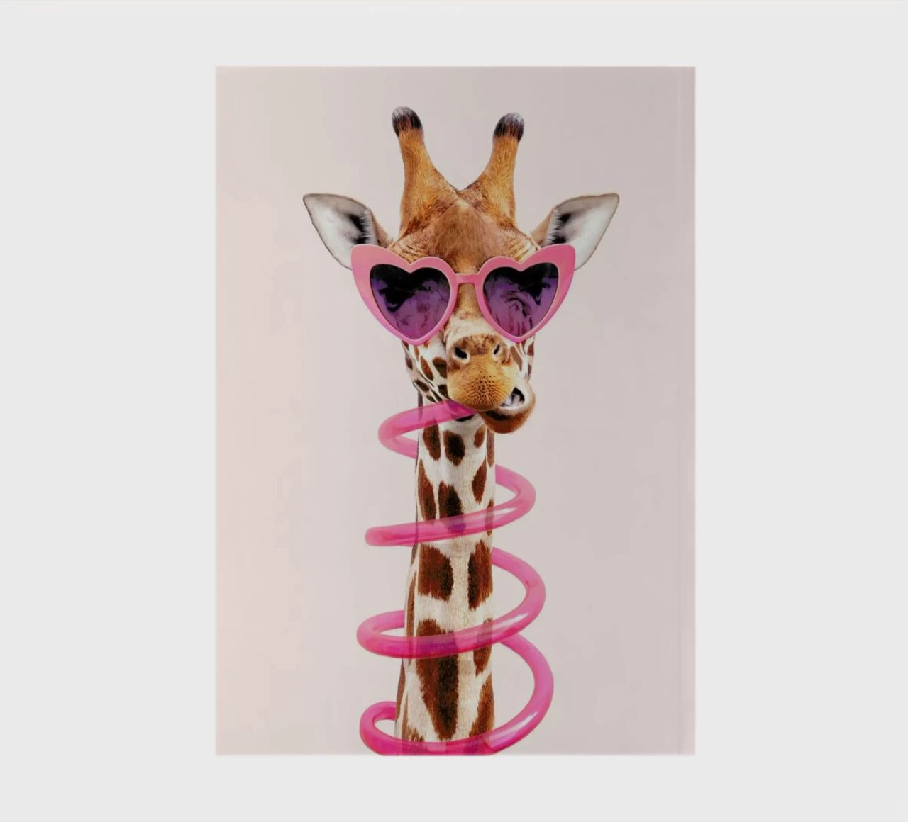 Thirsty Giraffe notebook by Paul Fuentes Design