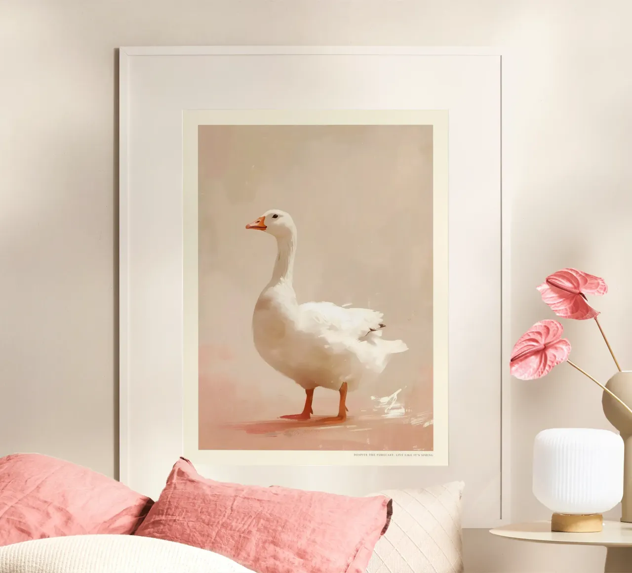 Happy Easter No 20 poster con telaio in legno da treechild