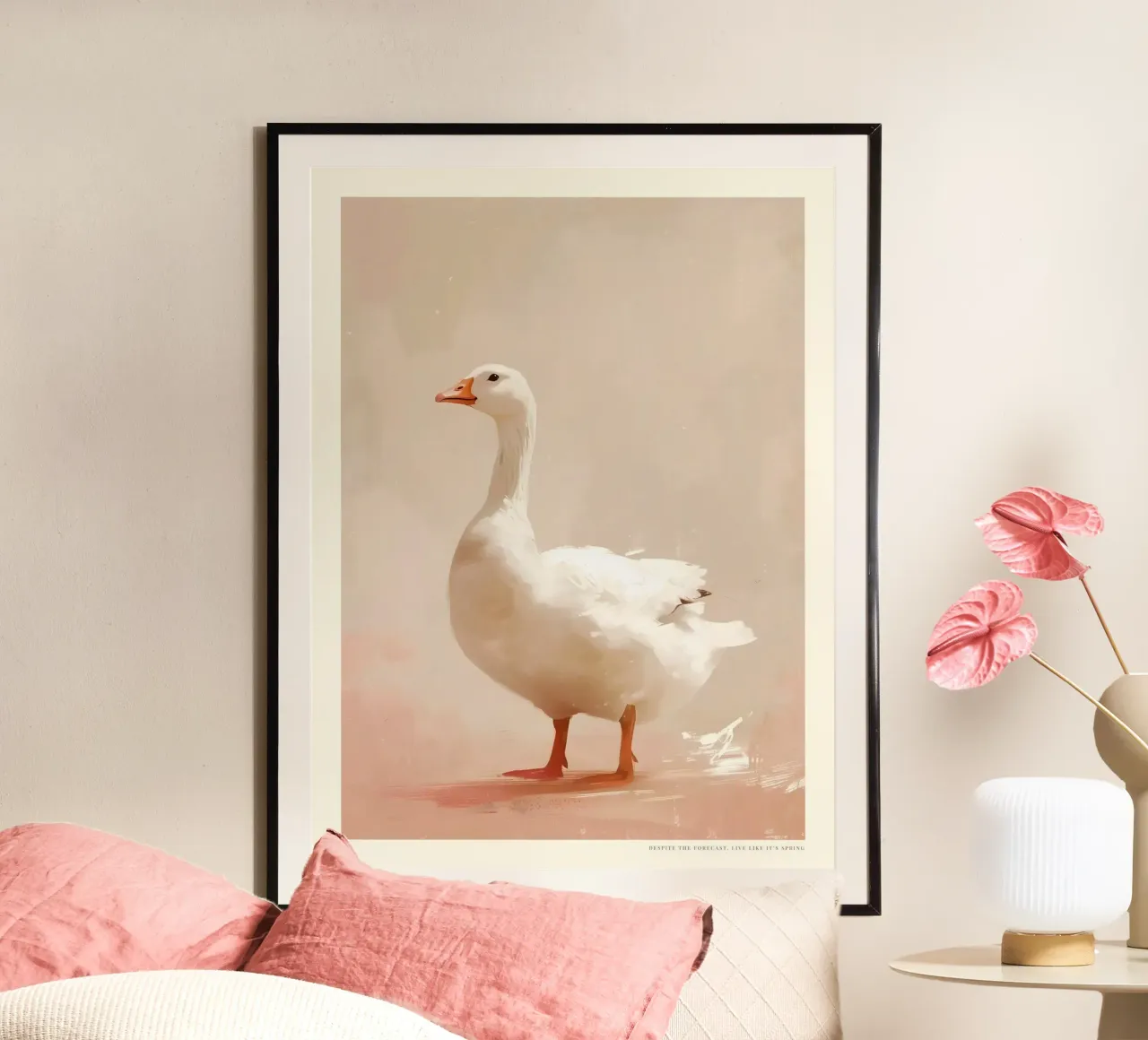 Happy Easter No 20 poster con telaio in legno da treechild