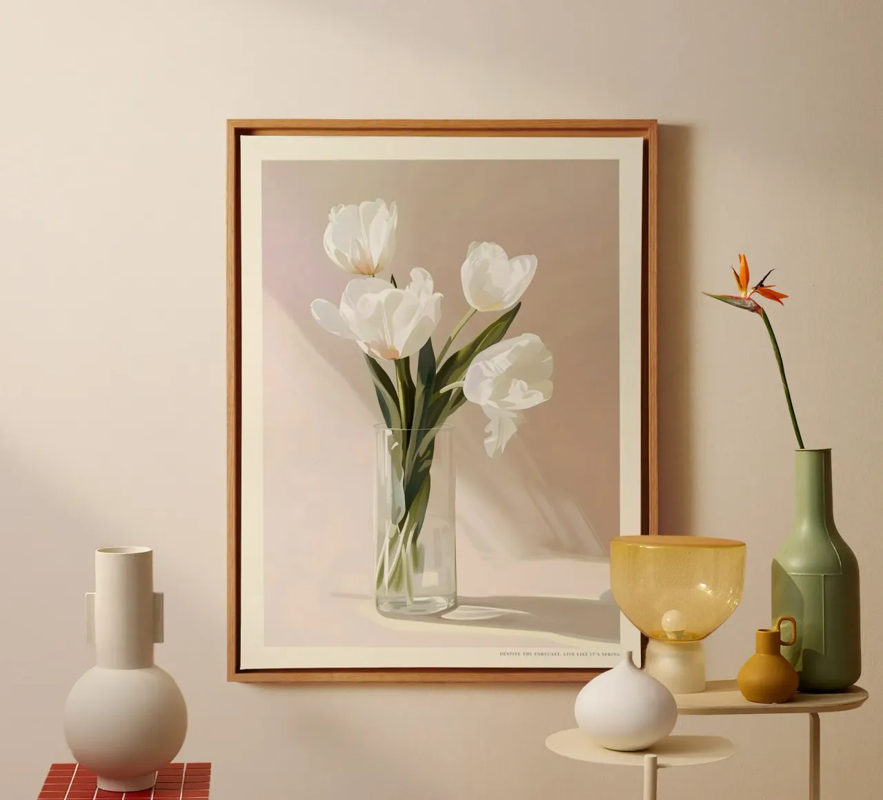 Happy Easter No 21 canvas met Baklijst van treechild