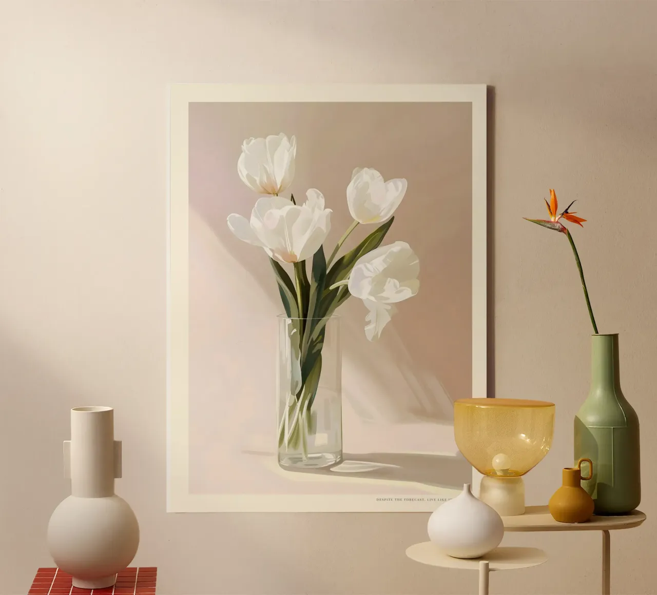 Happy Easter No 21 canvas met Baklijst van treechild