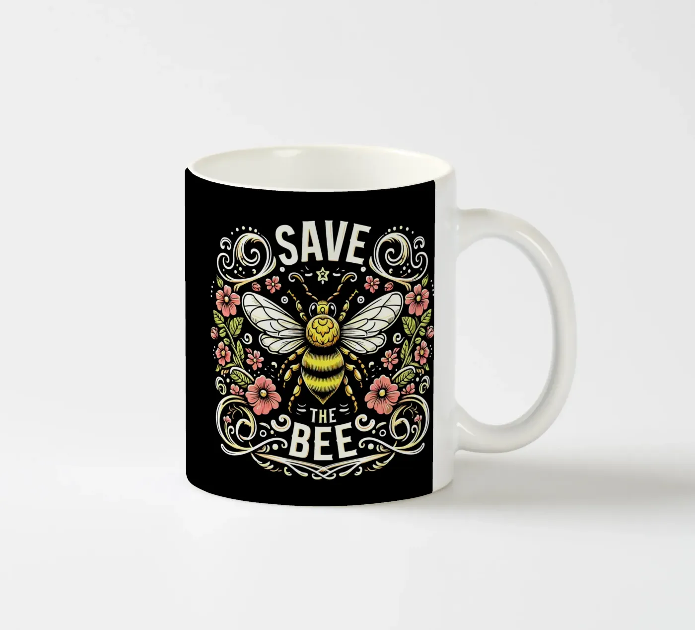 Save the bees ceramic mug by Mohs
