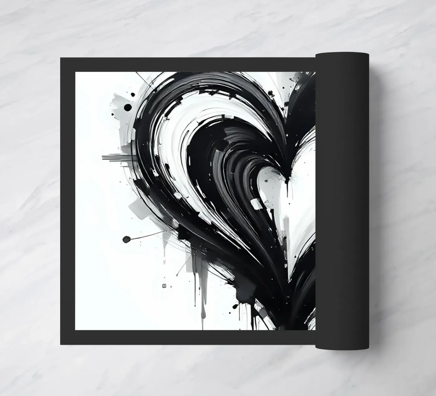 heart_black_white_5 zerbino da Pink- und LoveArt by LK