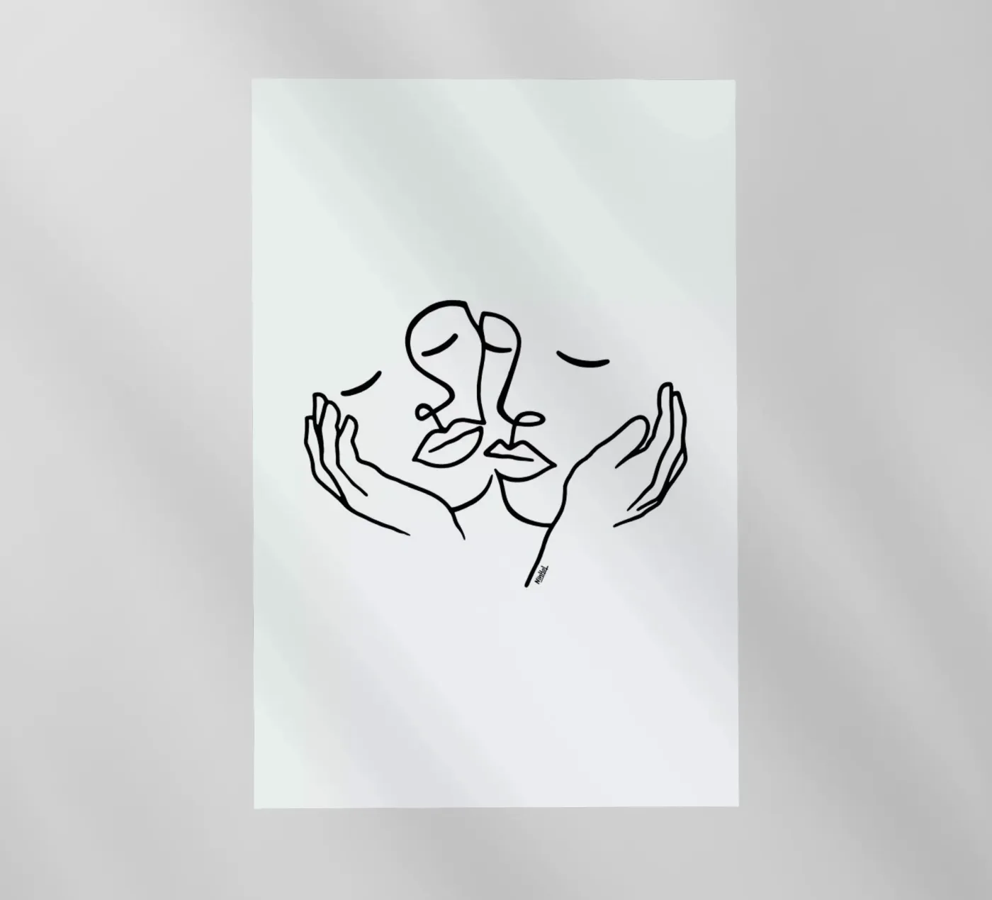 Touching backlit folie van Ninhol