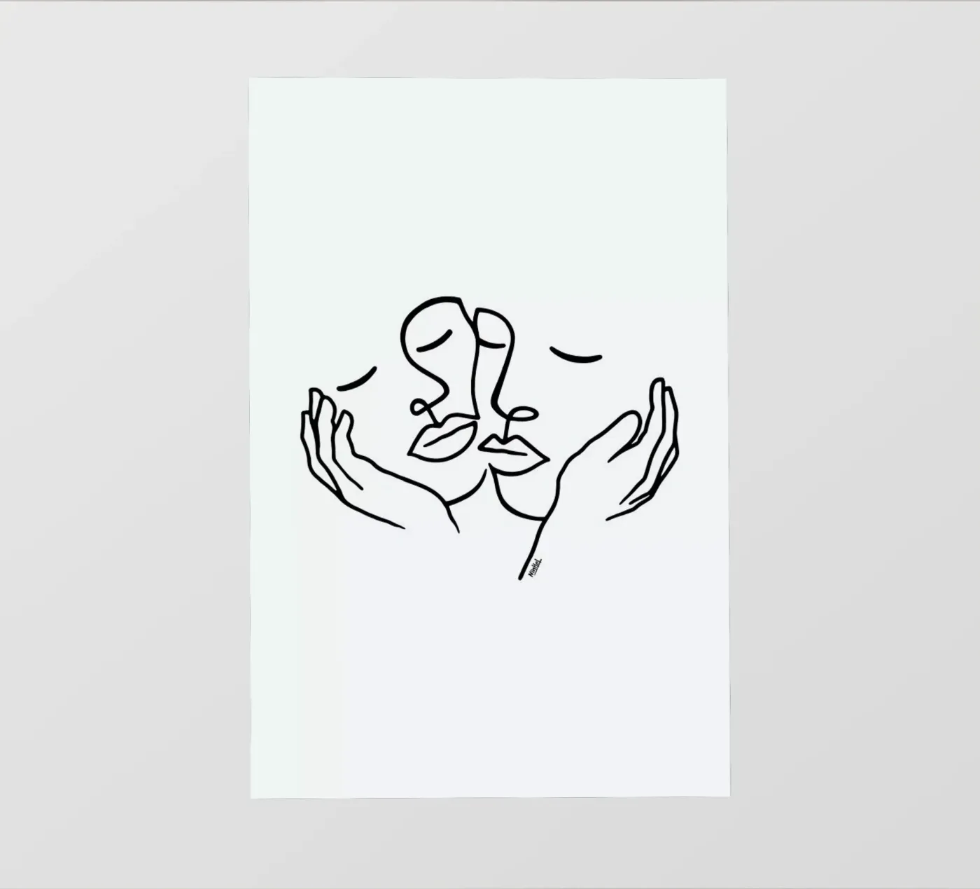 Touching backlit folie van Ninhol