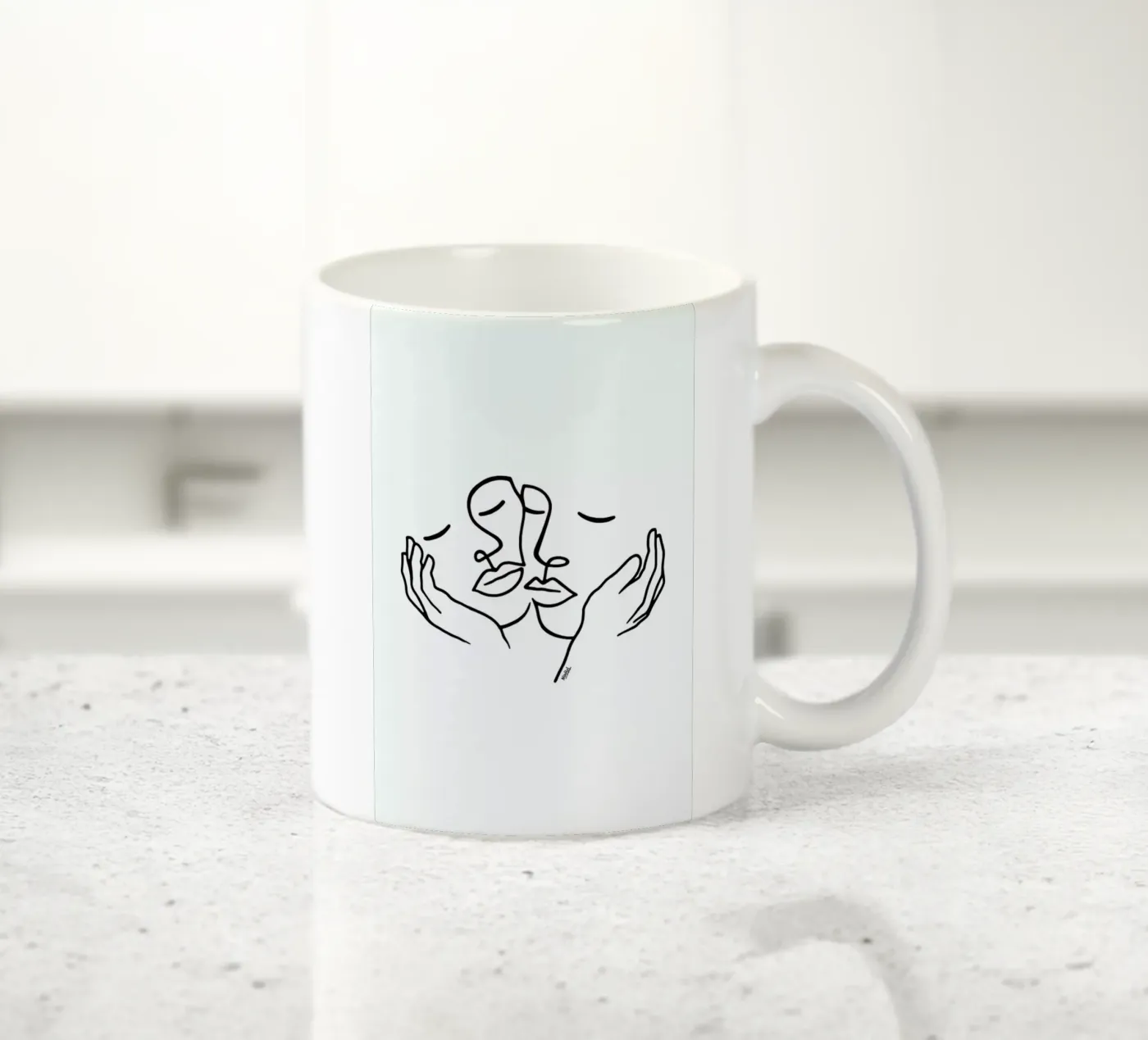 Touching Keramik Tasse von Ninhol