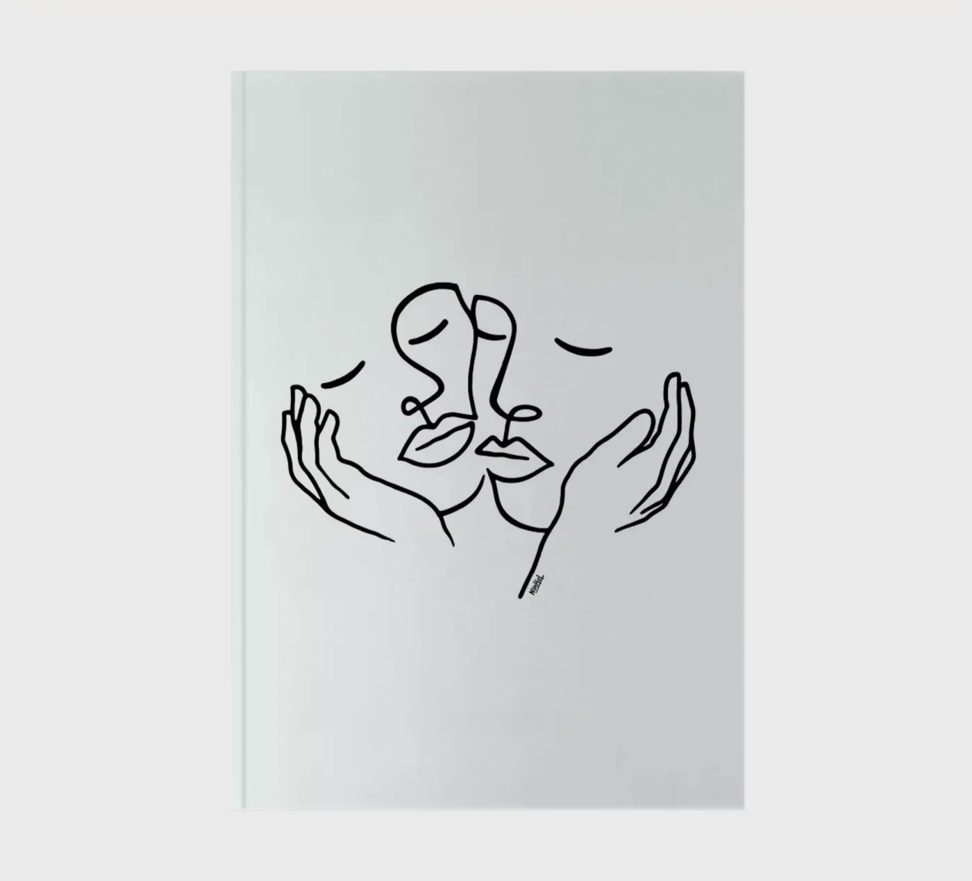 Touching notebook by Ninhol