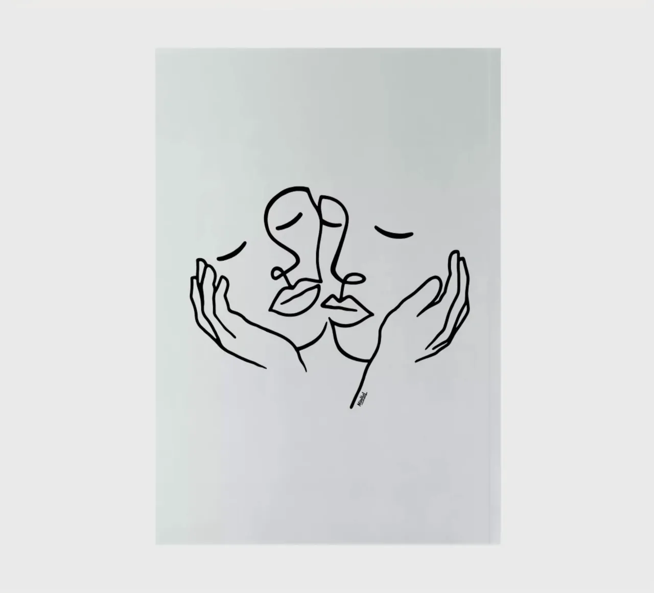 Touching notebook by Ninhol