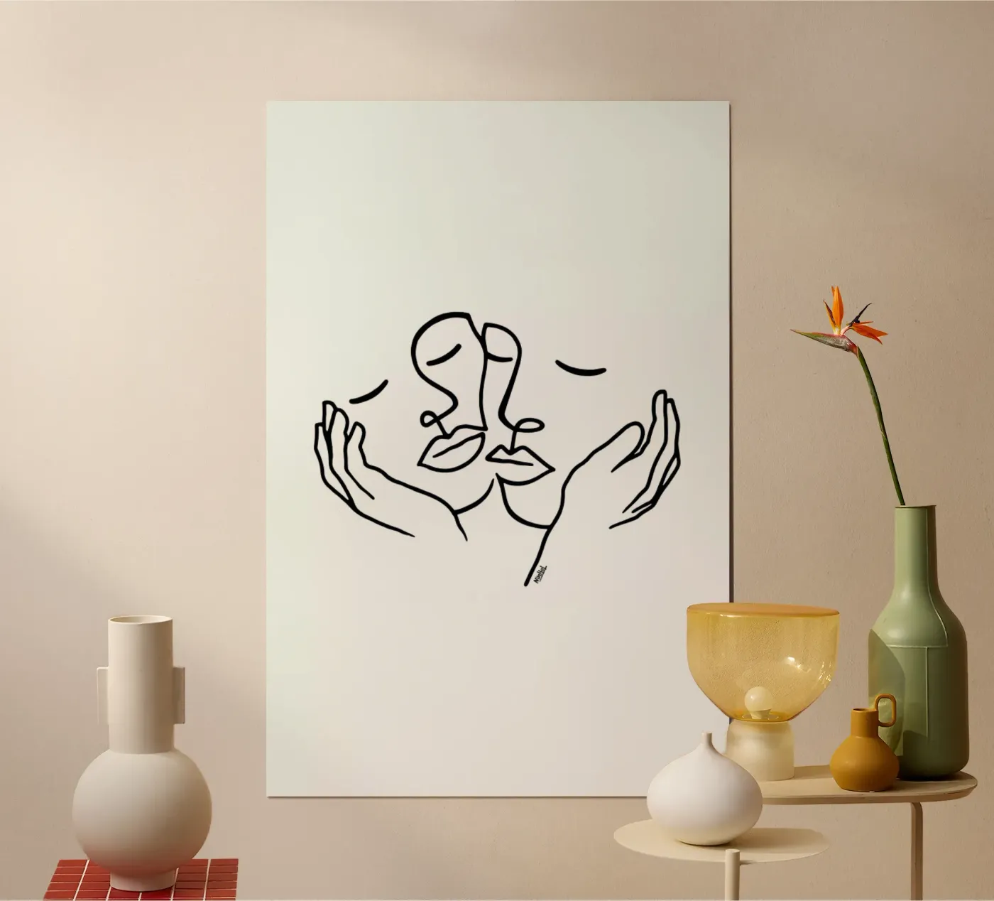 Touching poster van Ninhol
