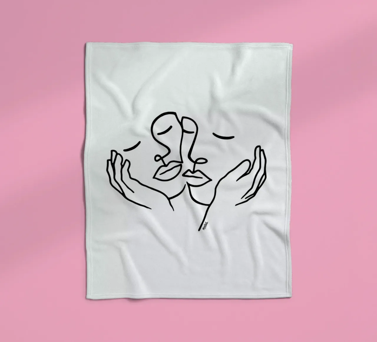 Touching fleecedeken van Ninhol