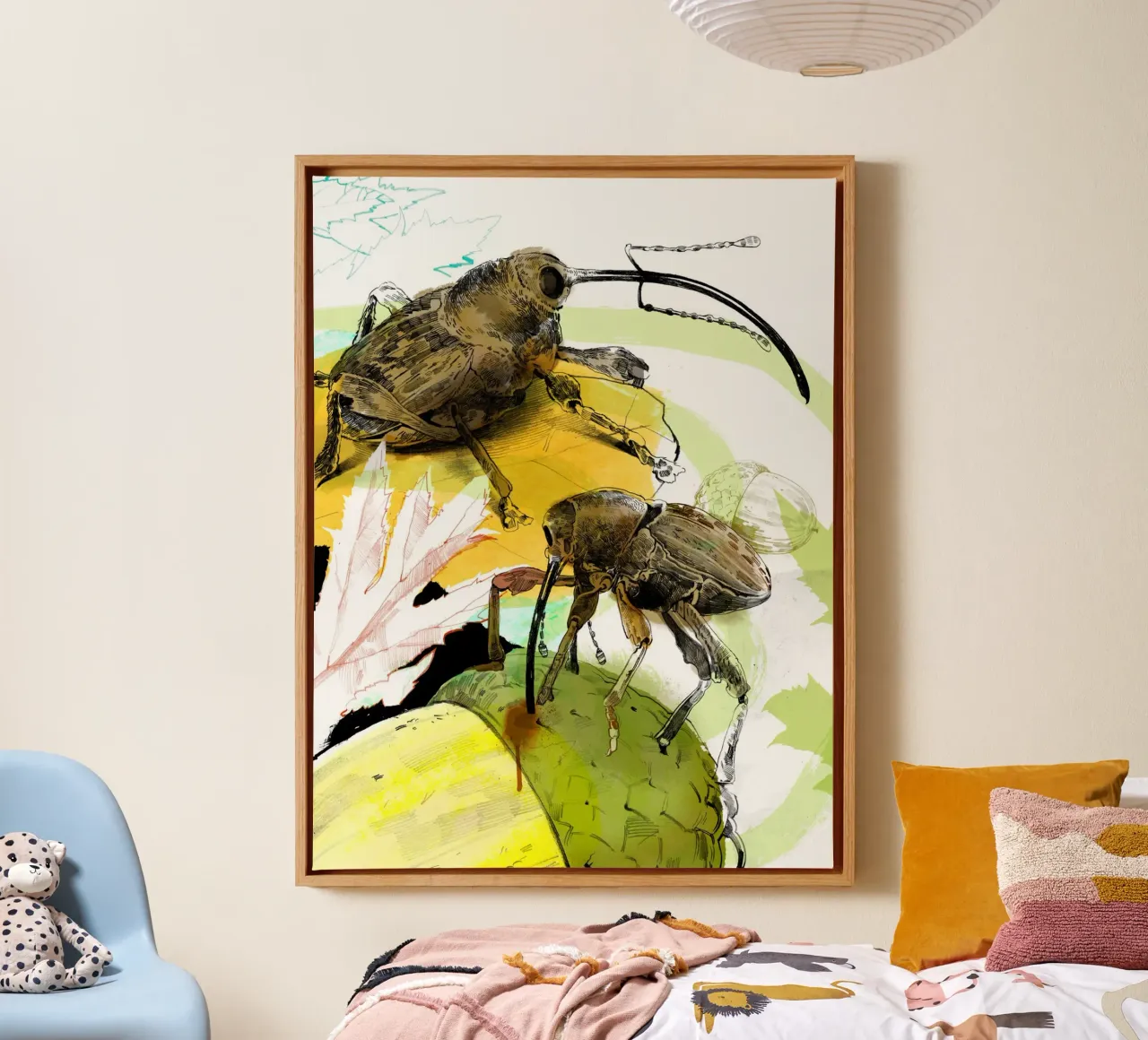 Insekten I tela con Cornice a cassetta da DrawDraw