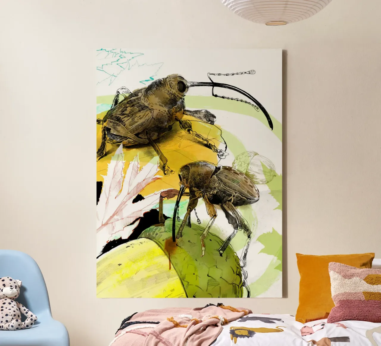 Insekten I tela con Cornice a cassetta da DrawDraw