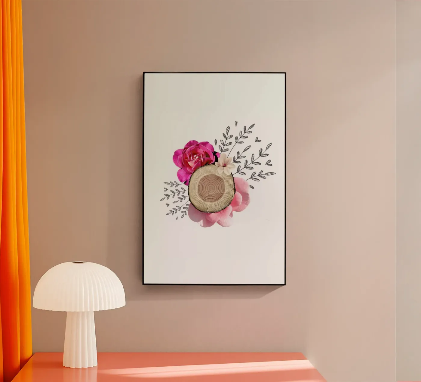 Wood Slice Collage plexiglass da Miles of Light