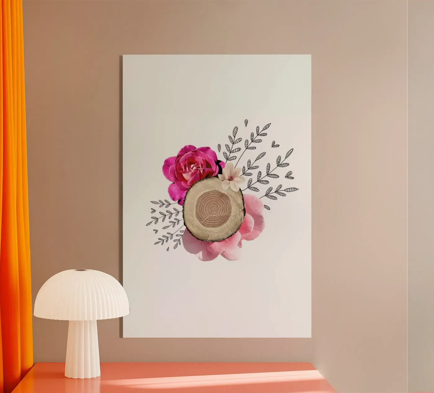 Wood Slice Collage plexiglass da Miles of Light